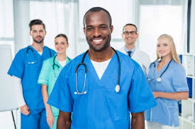 Medical Staff Standing at Workplace